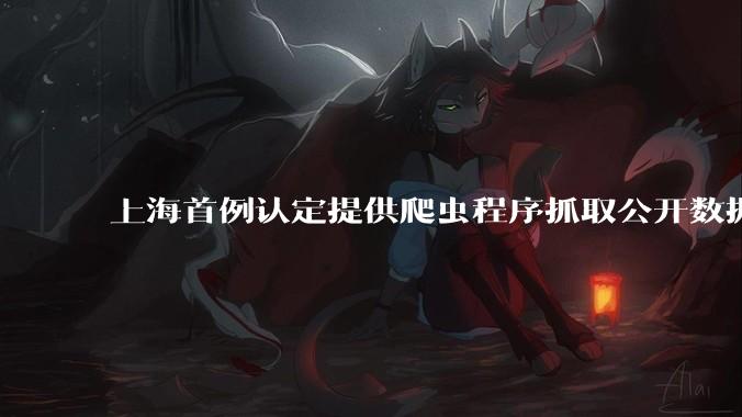 上海首例认定提供爬虫程序抓取公开数据构成提供侵入计算机信息系统程序罪案，该案件有哪些细节值得关注？