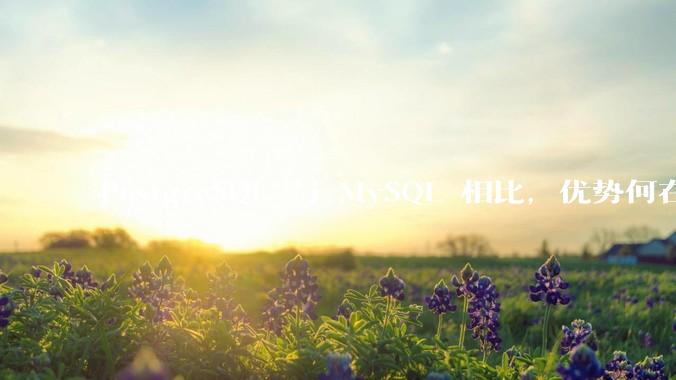 PostgreSQL 与 MySQL 相比，优势何在？
