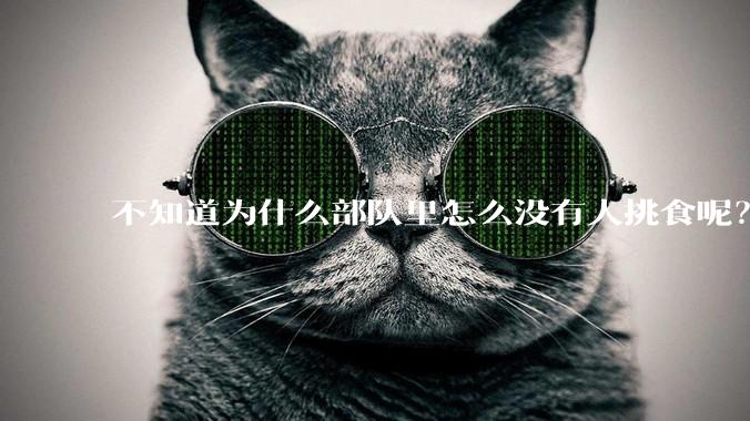 不知道为什么部队里怎么没有人挑食呢？