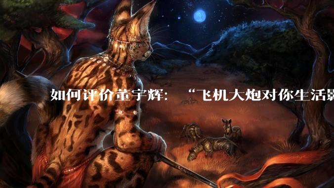 如何评价董宇辉：“飞机大炮对你生活影响其实并不大，小家电才是真正提升每个人生活质量”这个观点？