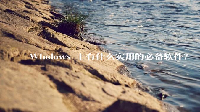 Windows 上有什么实用的必备软件？