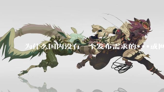 为什么国内没有一个发布需求的***或网站呢？