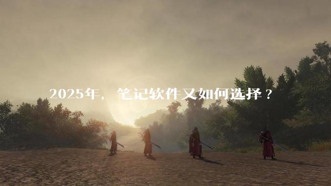 2025年，笔记软件又如何选择?