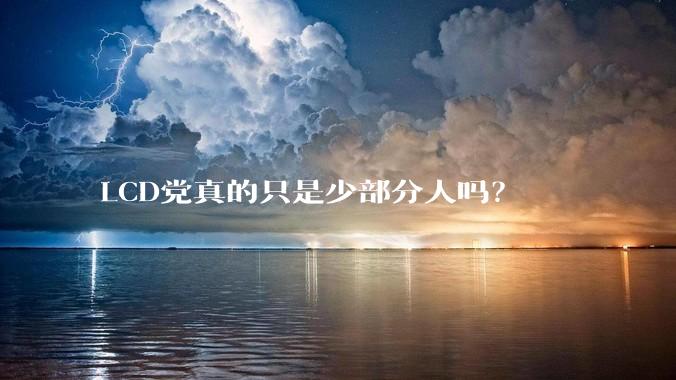 LCD党真的只是少部分人吗？